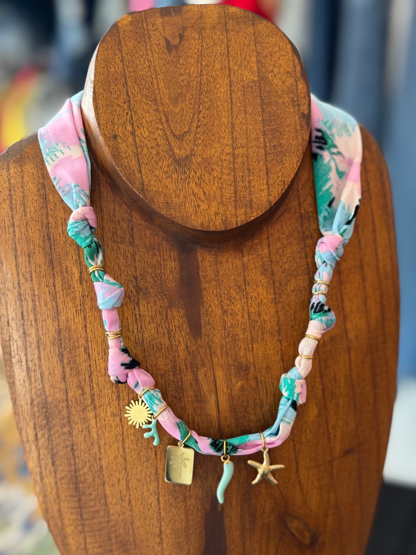 Bandana Charm Necklace