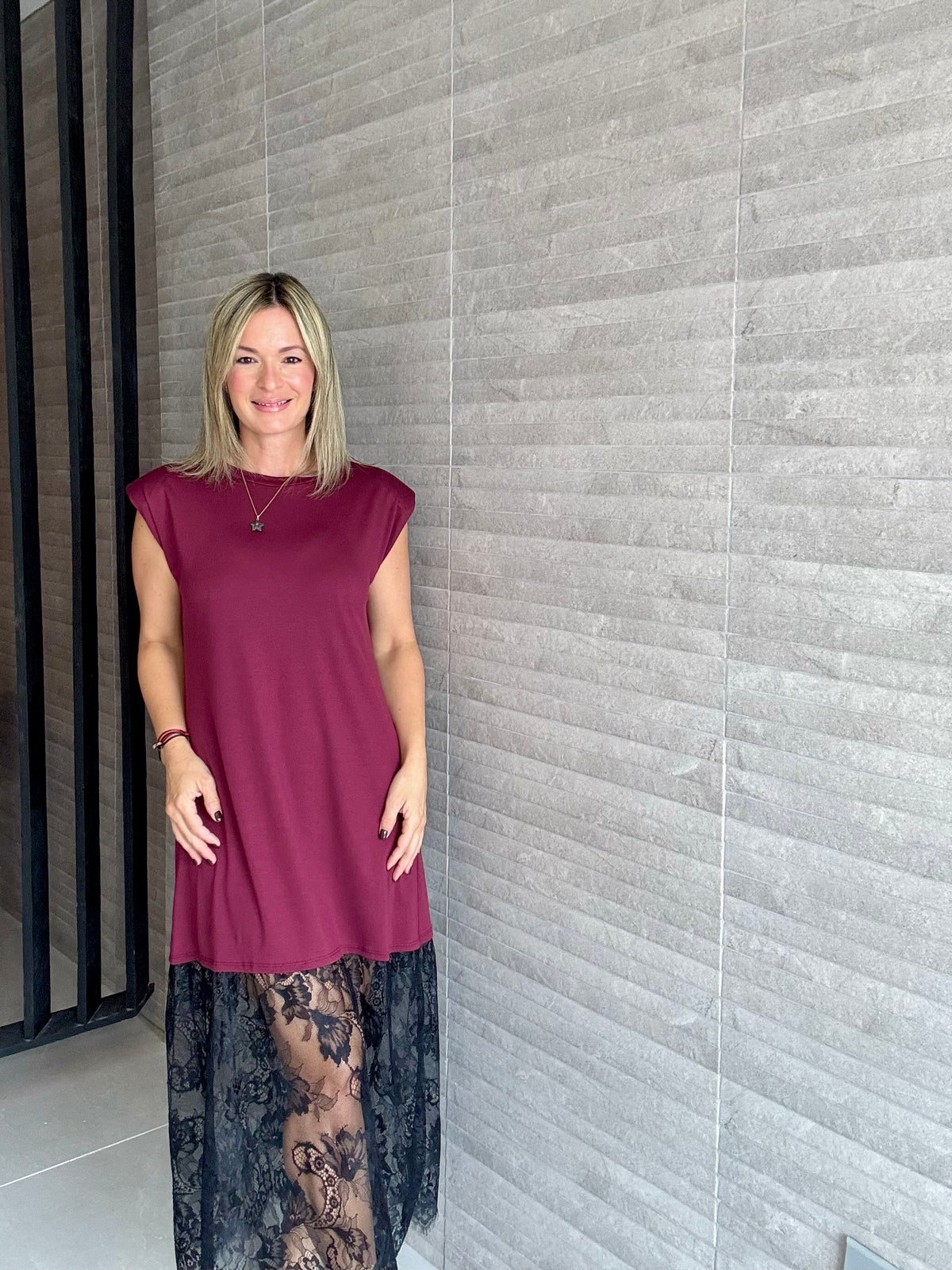 Laced T Shirt Dress