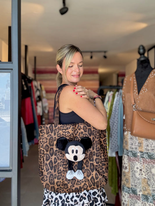 Leopardo Mickey Tote