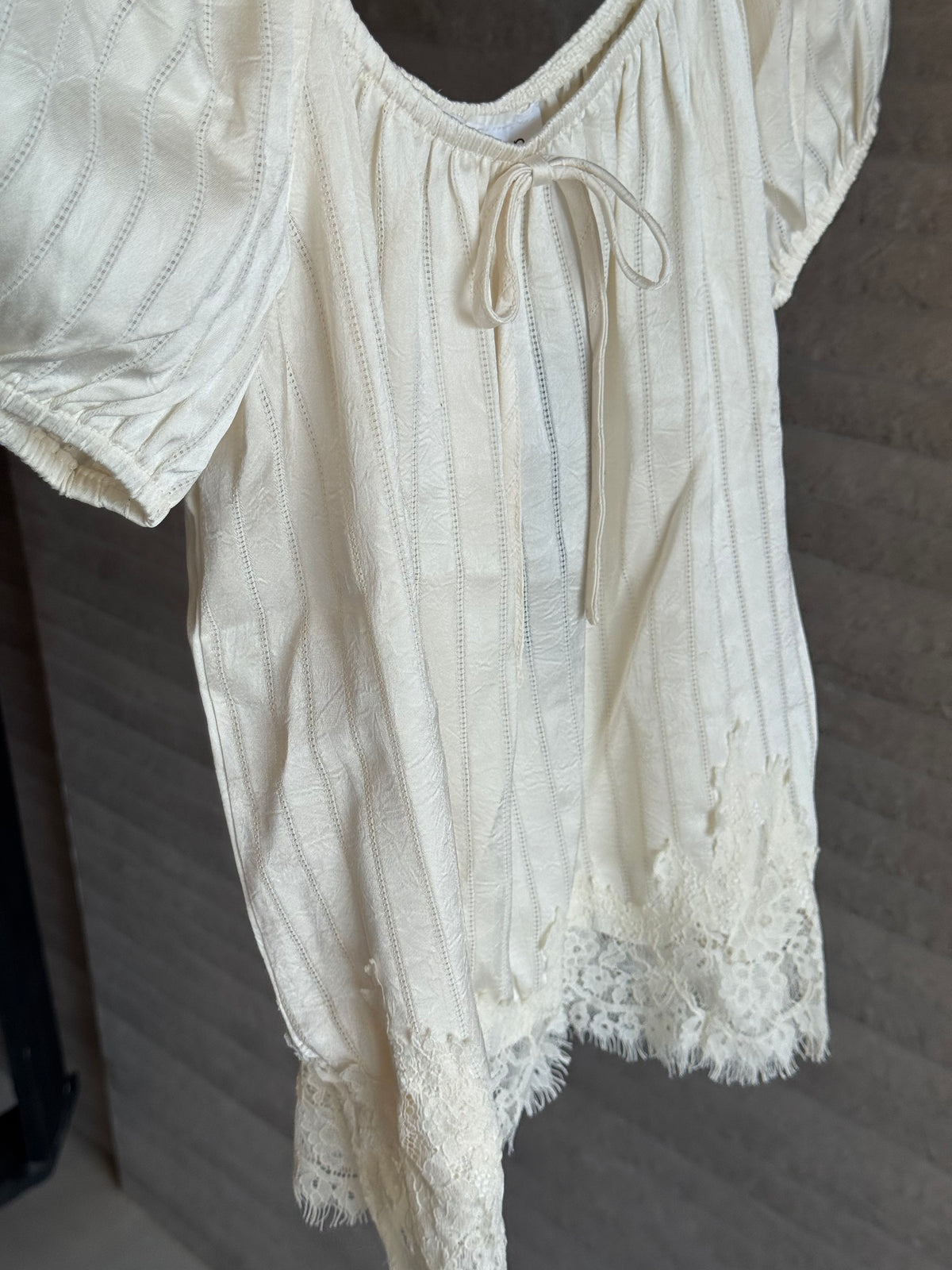 Strapless Bottom Laced Top