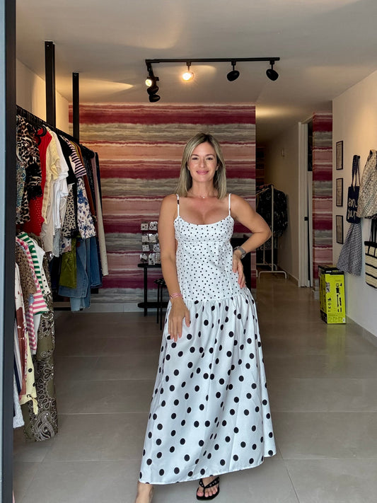 Midi Polka Dress