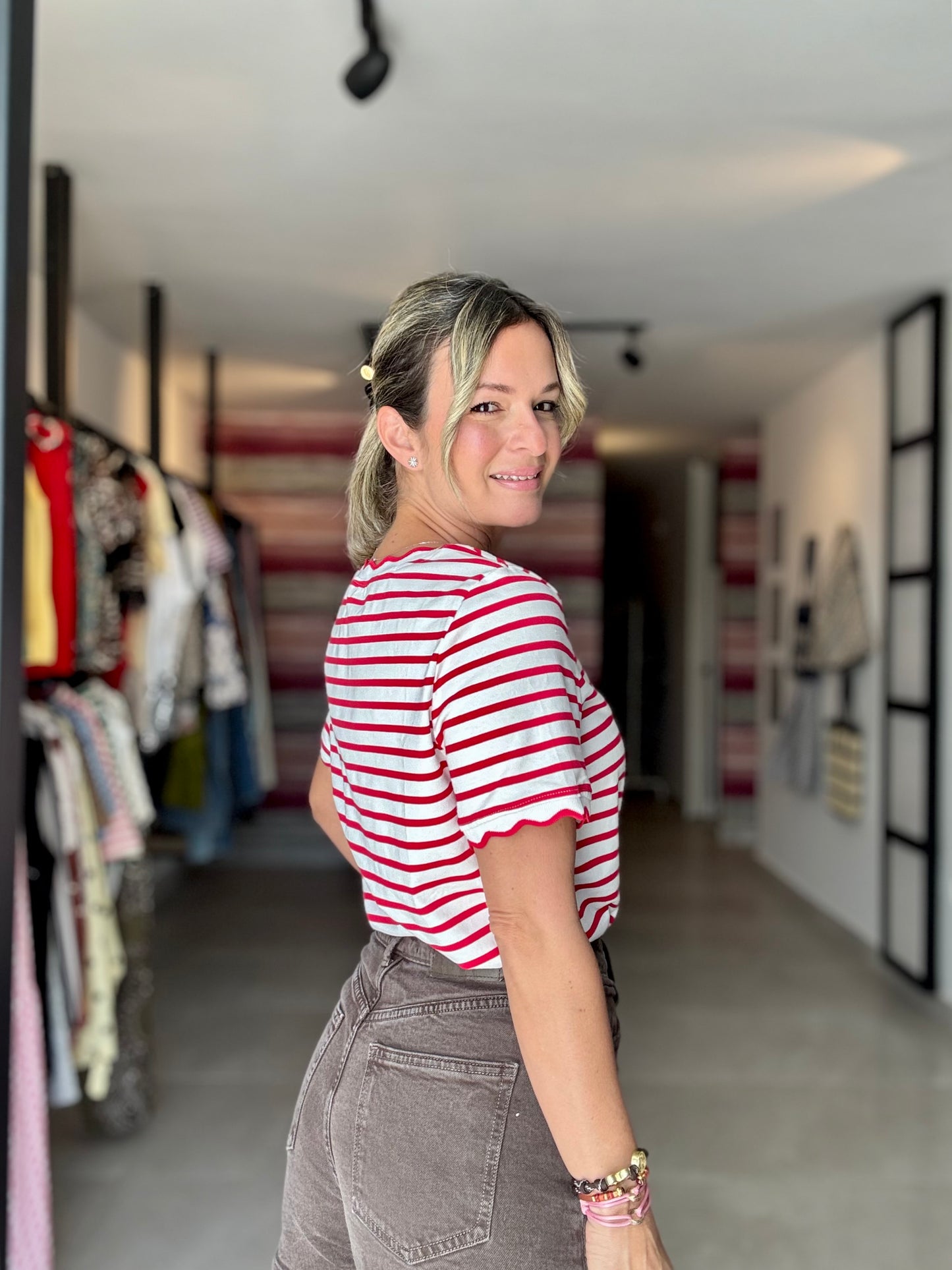 Stripes T Shirt Top