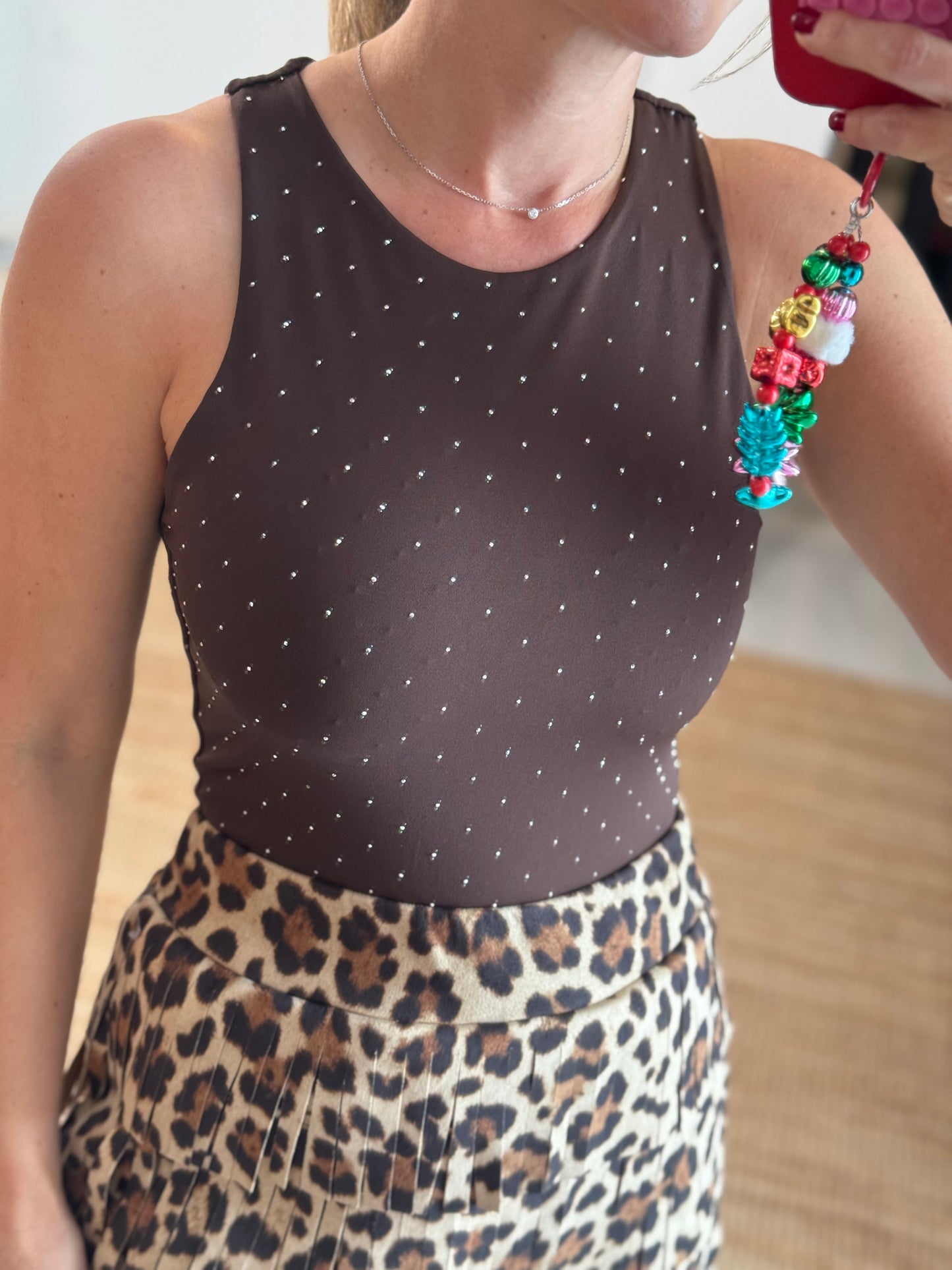 Rhinestones Bodysuit