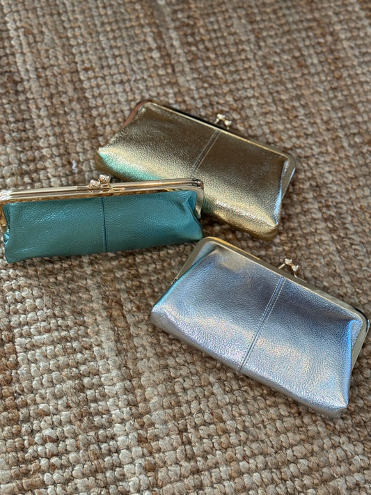 Metallic Leather Wallet