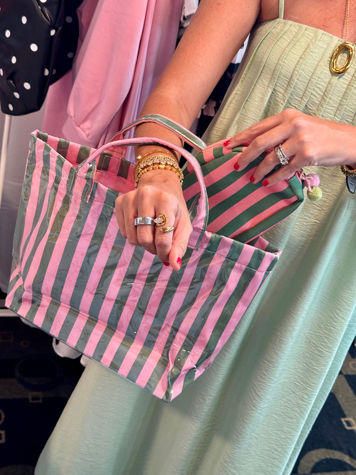 Striped Tote Bag
