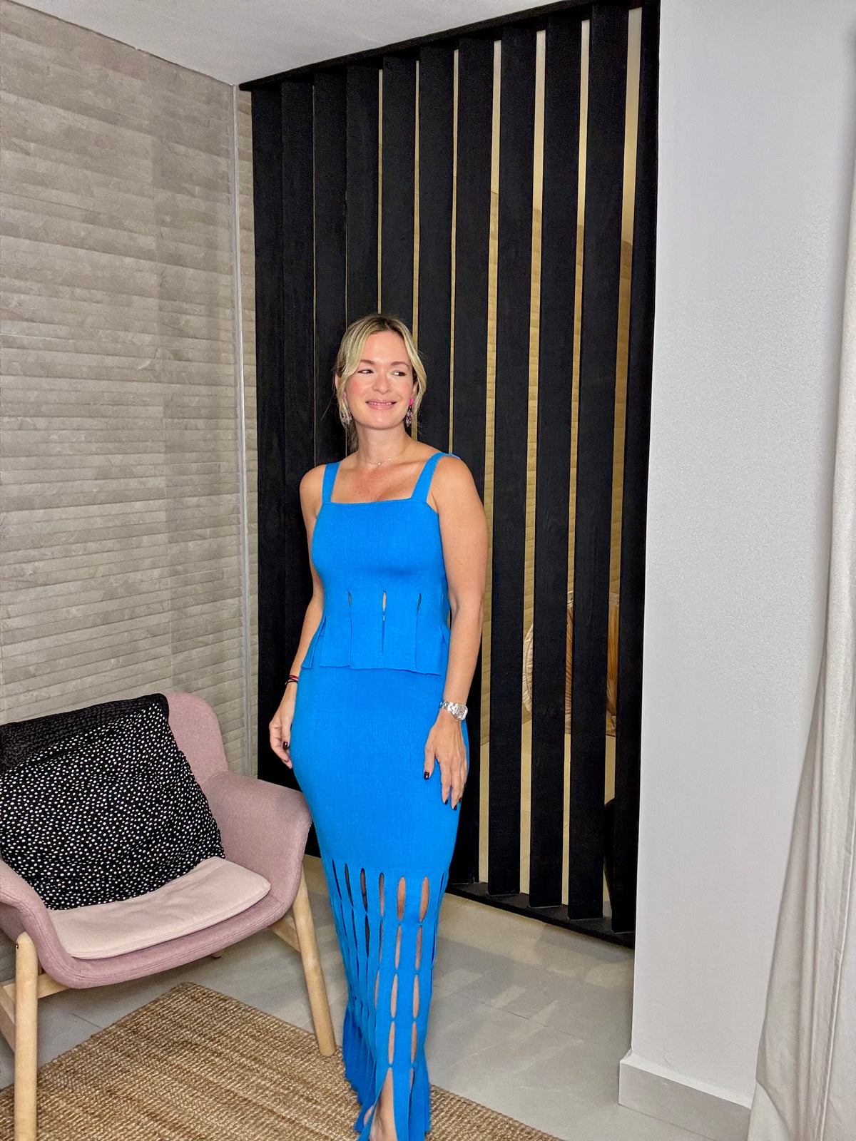 Cutout Skirt Set