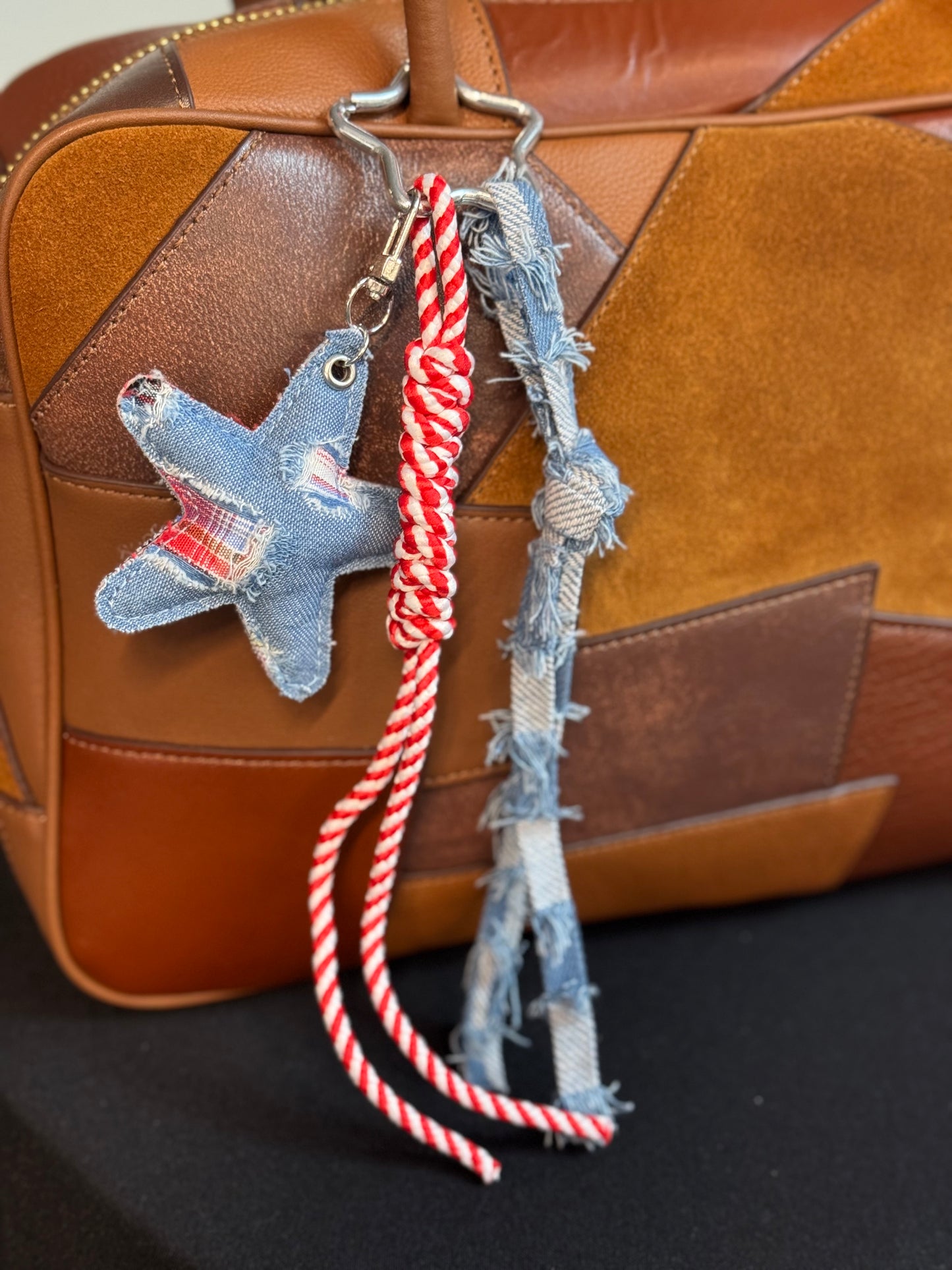 Handbag Key Holder /  Denim