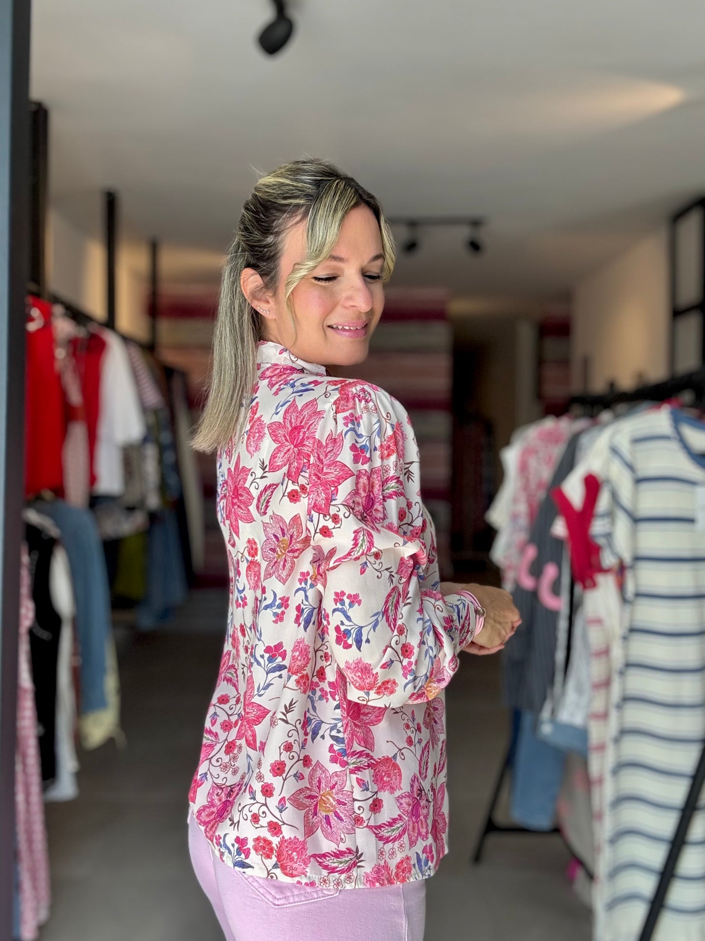 Flower Long Sleeve Top