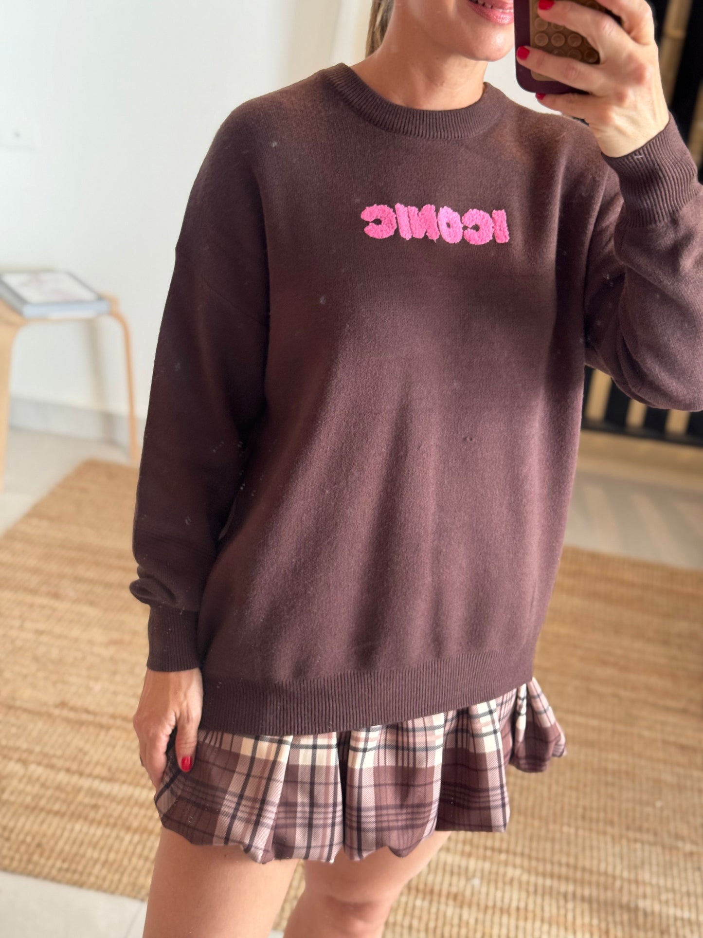 Iconic Chocolate Sweater