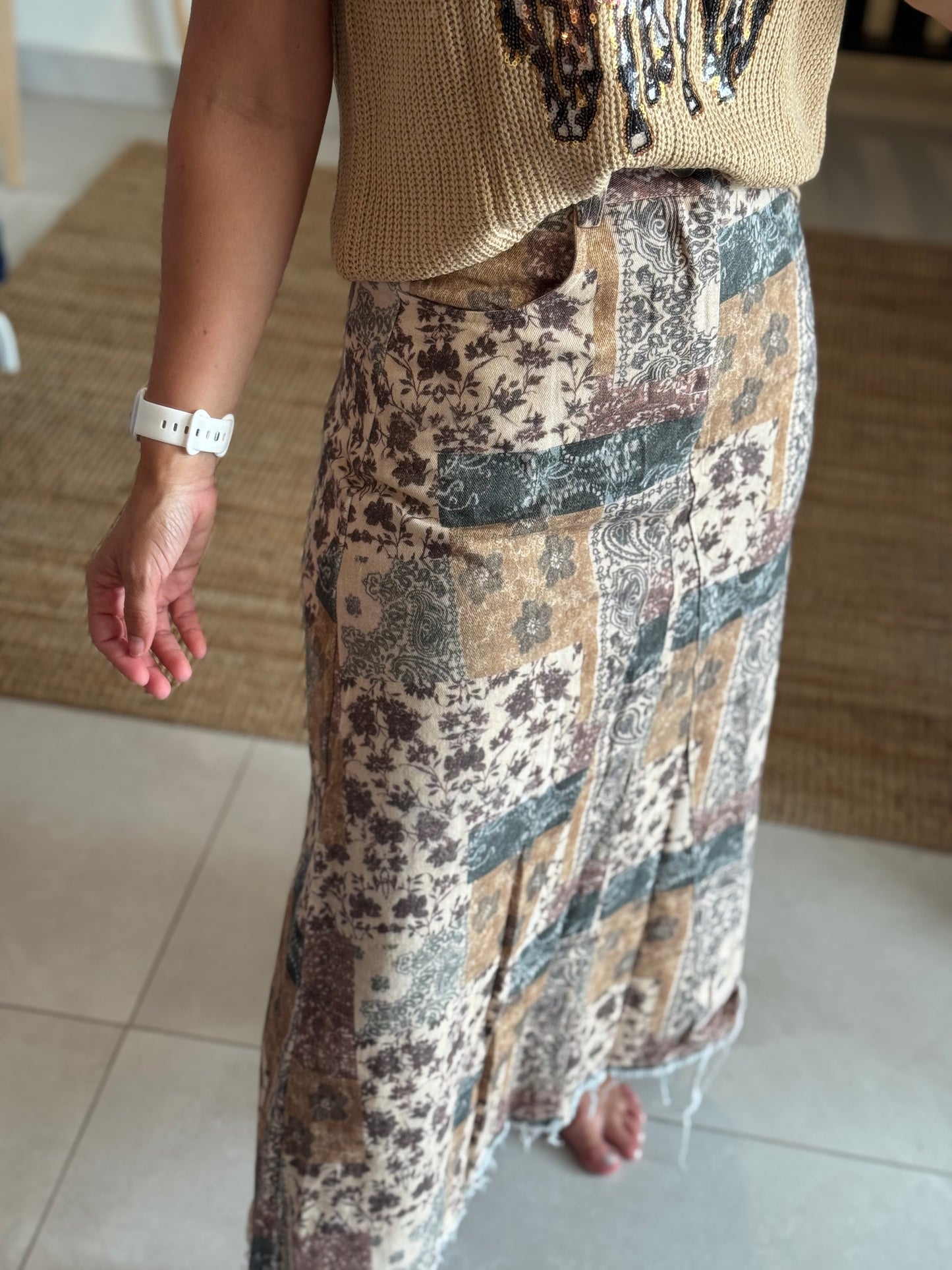 Multi Fall Color Skirt