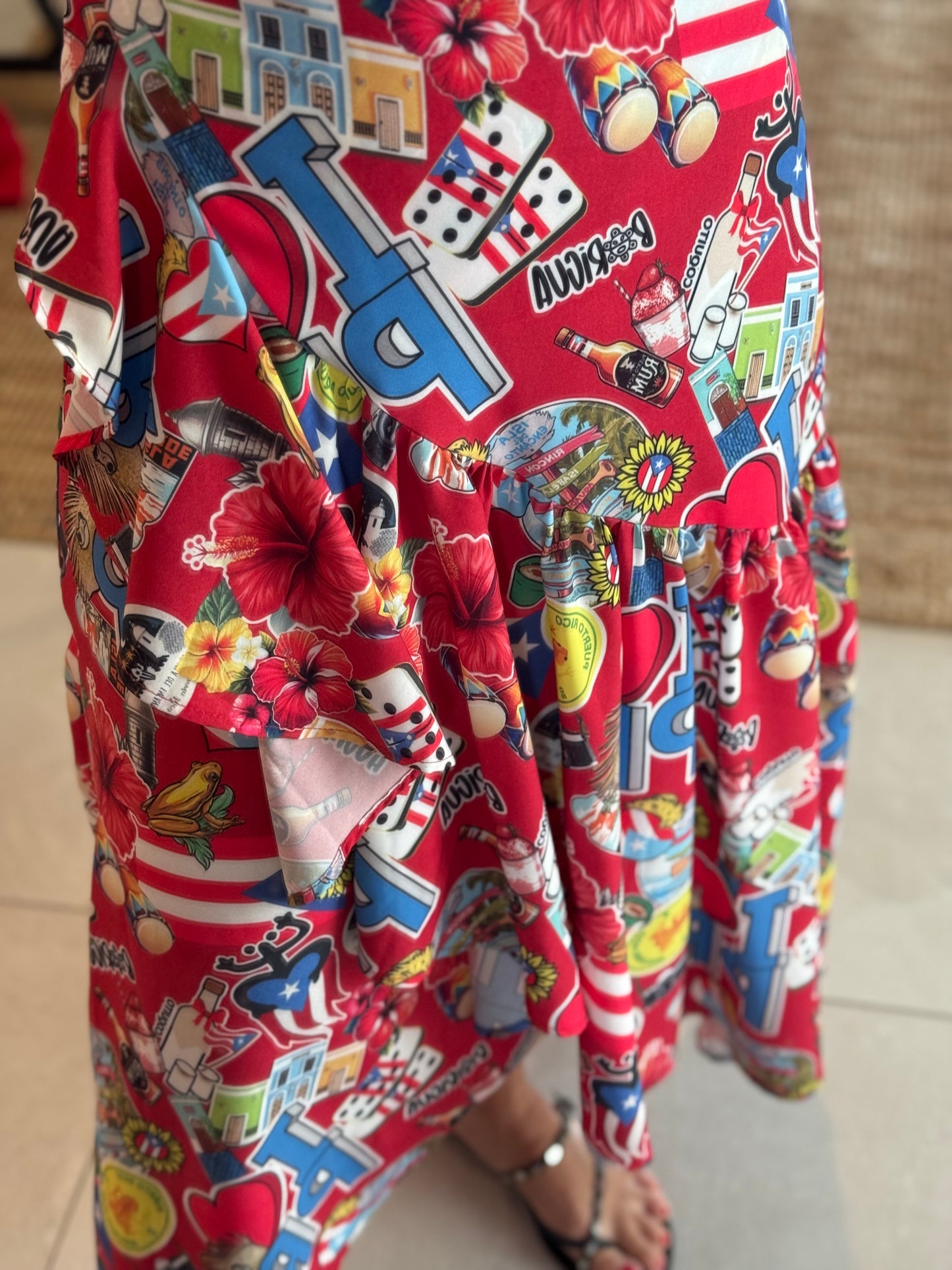 Boricua Wrap Around Skirt