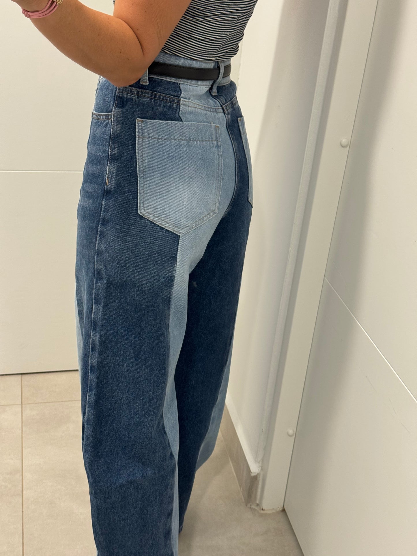 Panel Barrel Jean