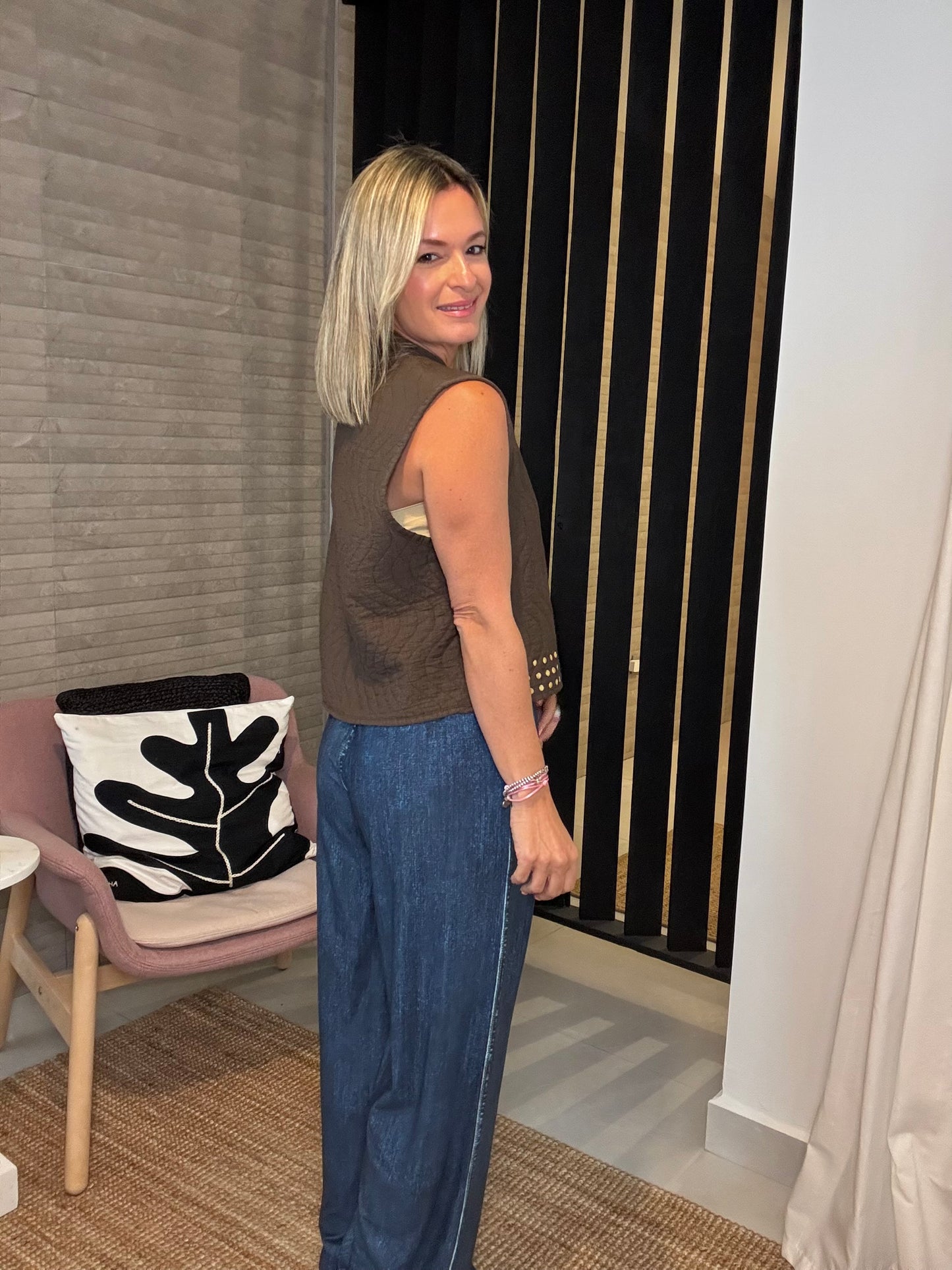 Look A Like Denim Palazzo