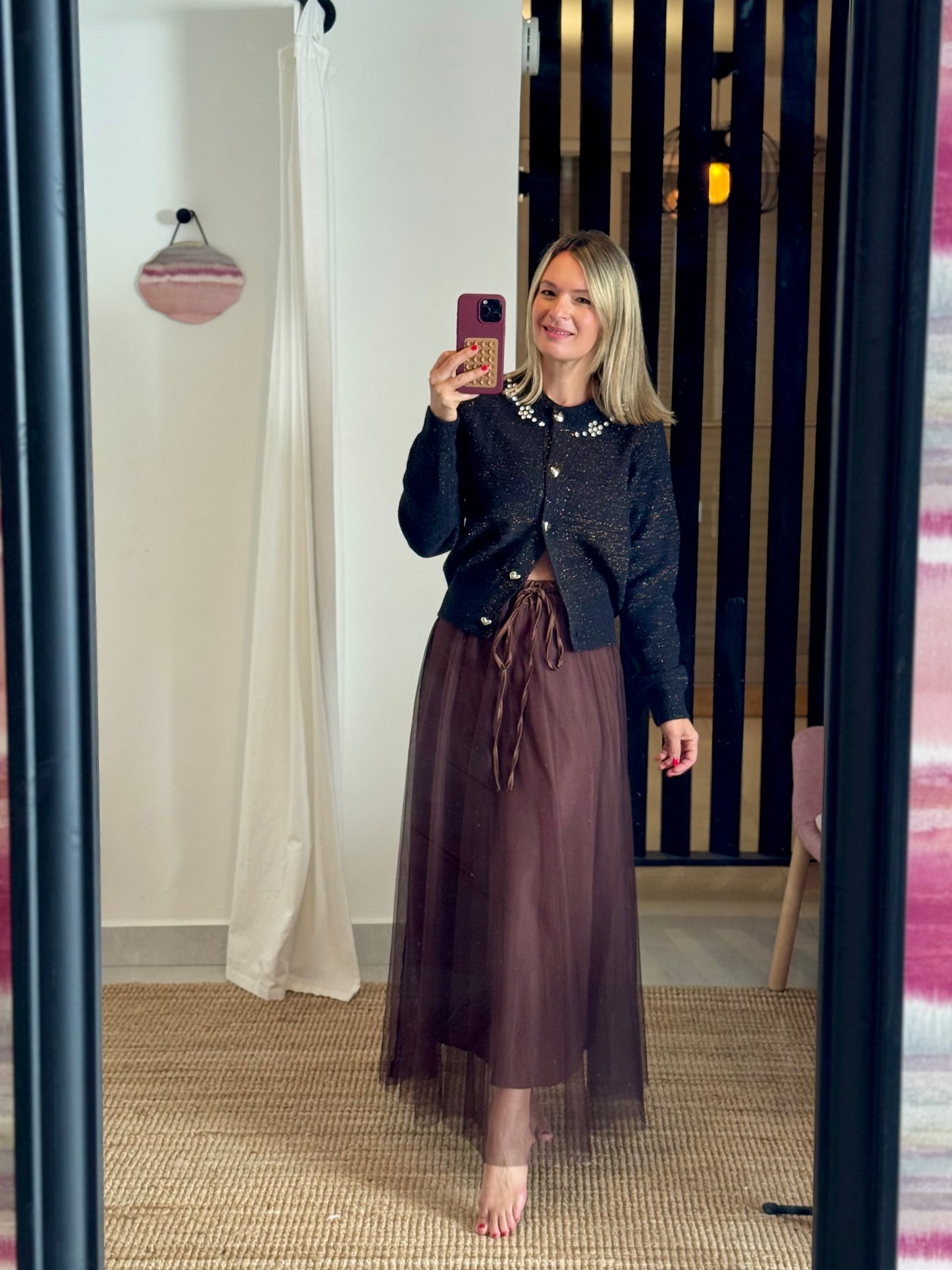Chocolate Tulle Skirt