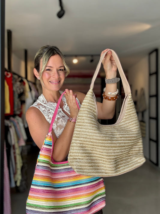 Bucket Straw Handbag