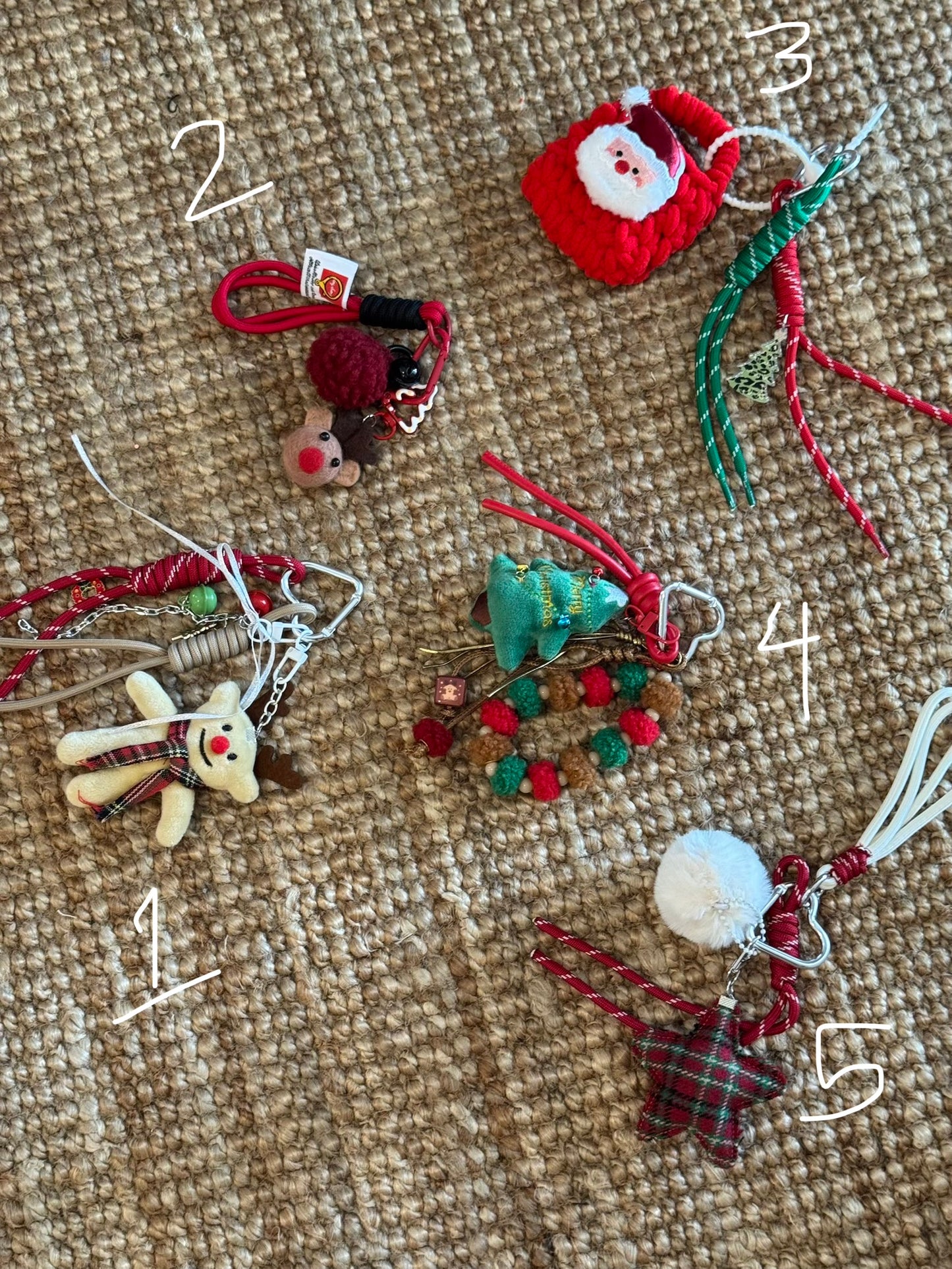 Handbag Key Holder / Christmas Charms