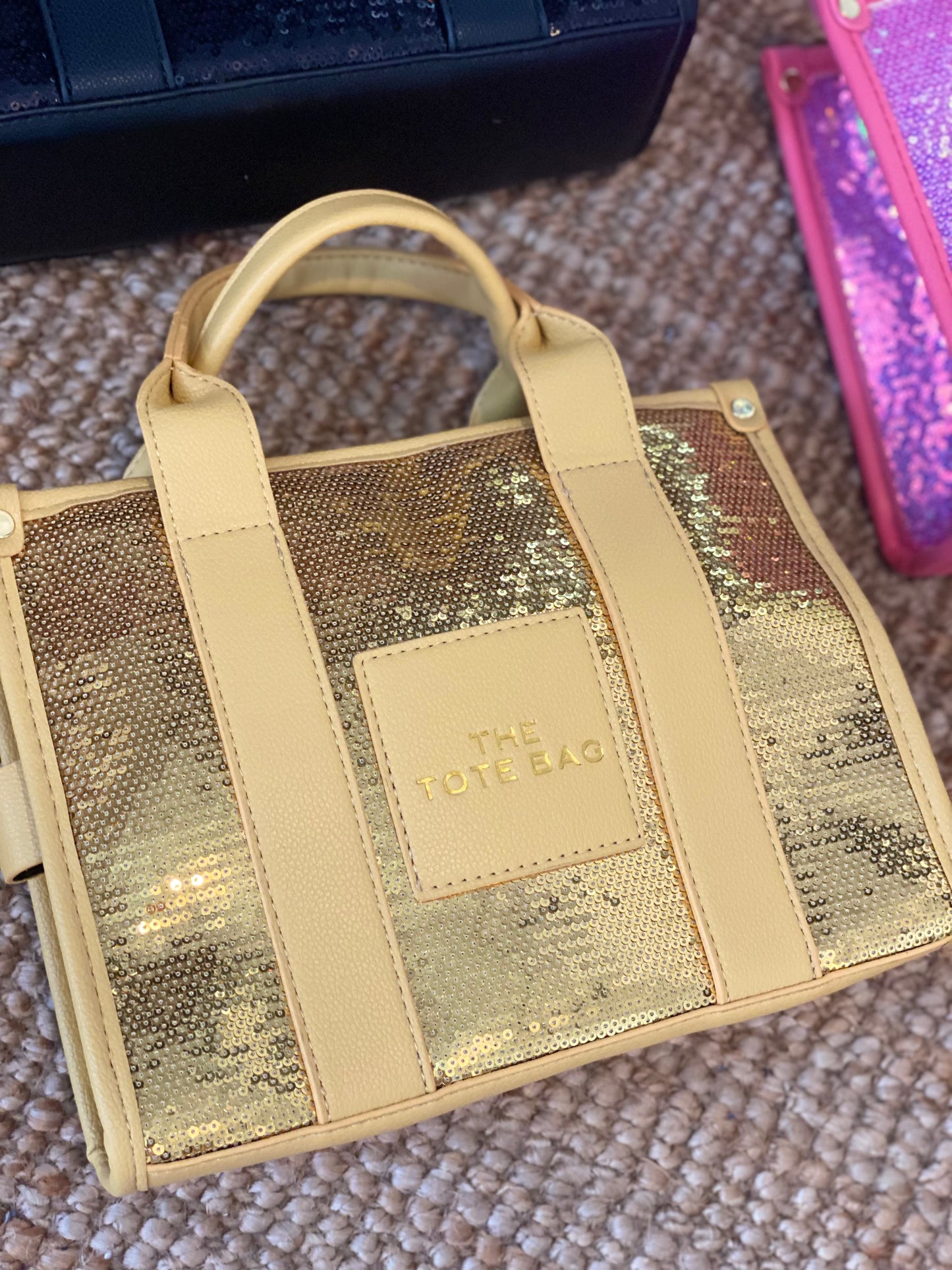 Sequins Tote Handbag