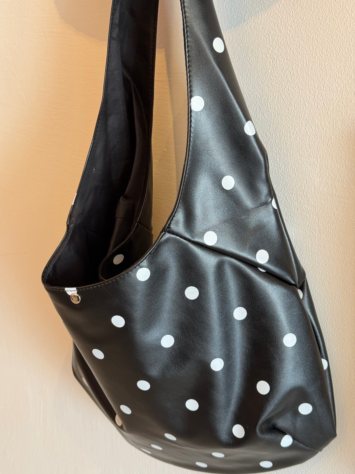 Polka Dot Large Hobo Bag