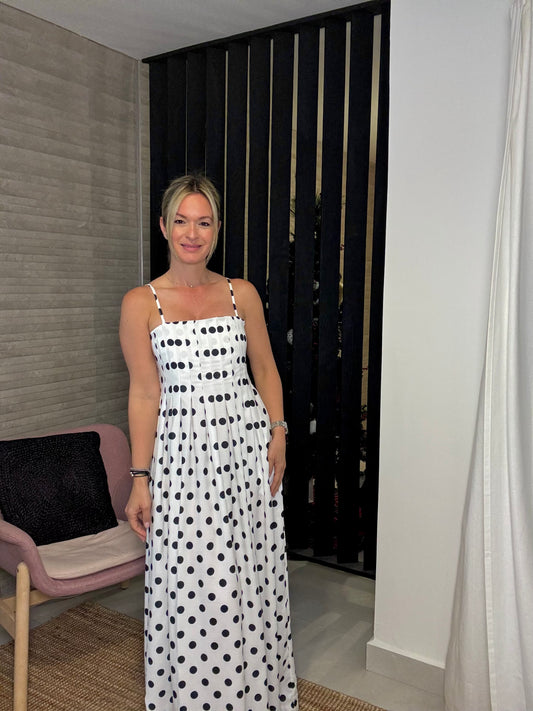 Maxi Polka Dress