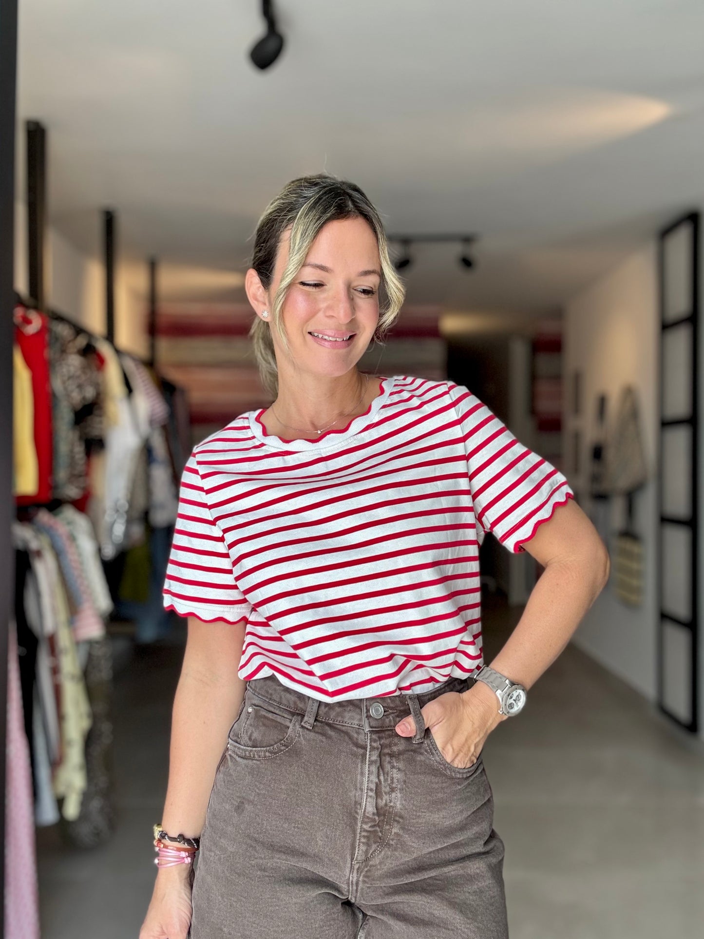 Stripes T Shirt Top