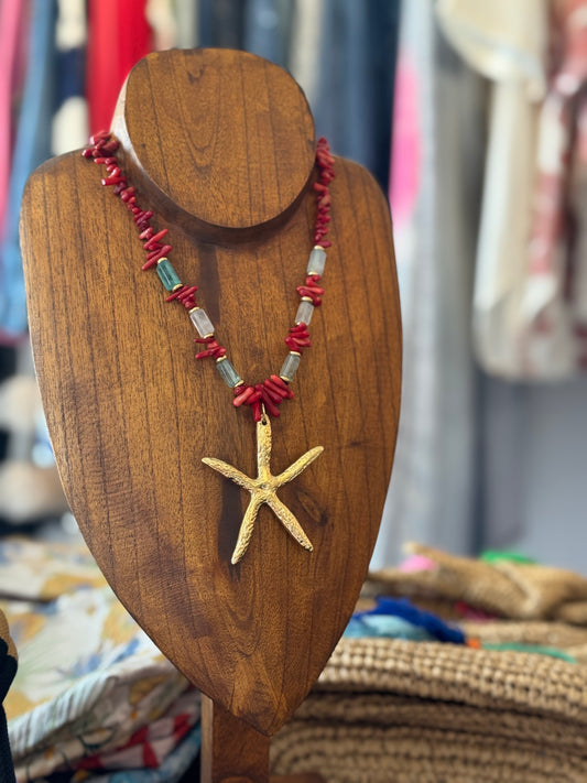 Star Fish Charm Necklace