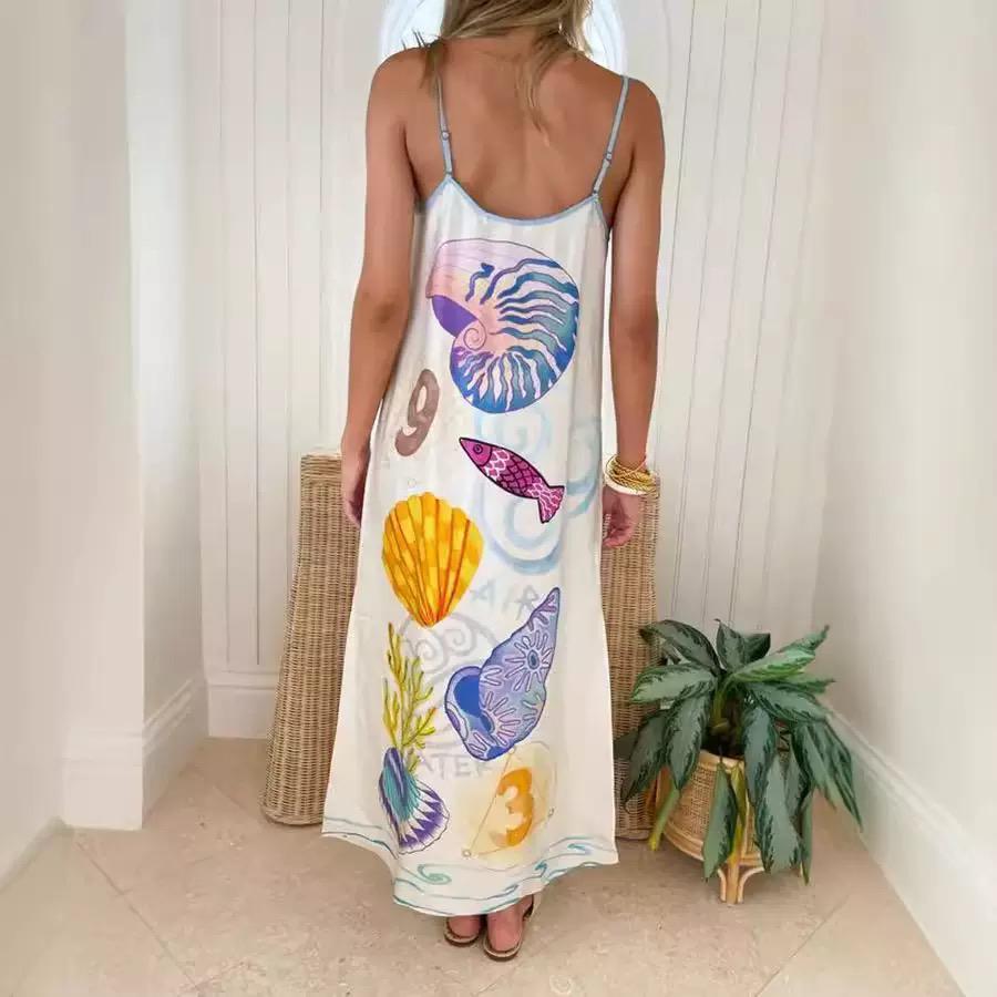 Satin Ocean Dress