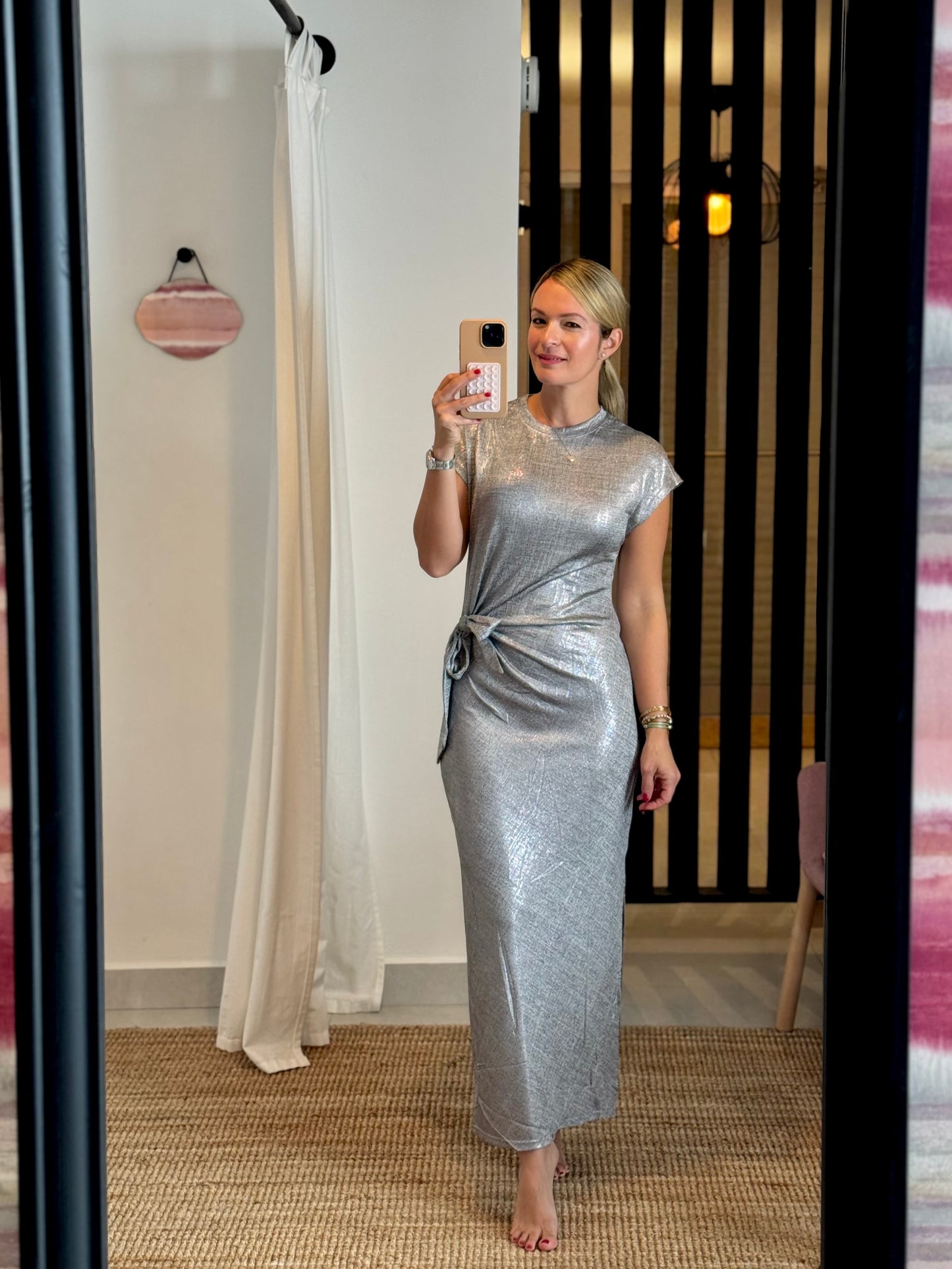 Elegant Metallic Dress