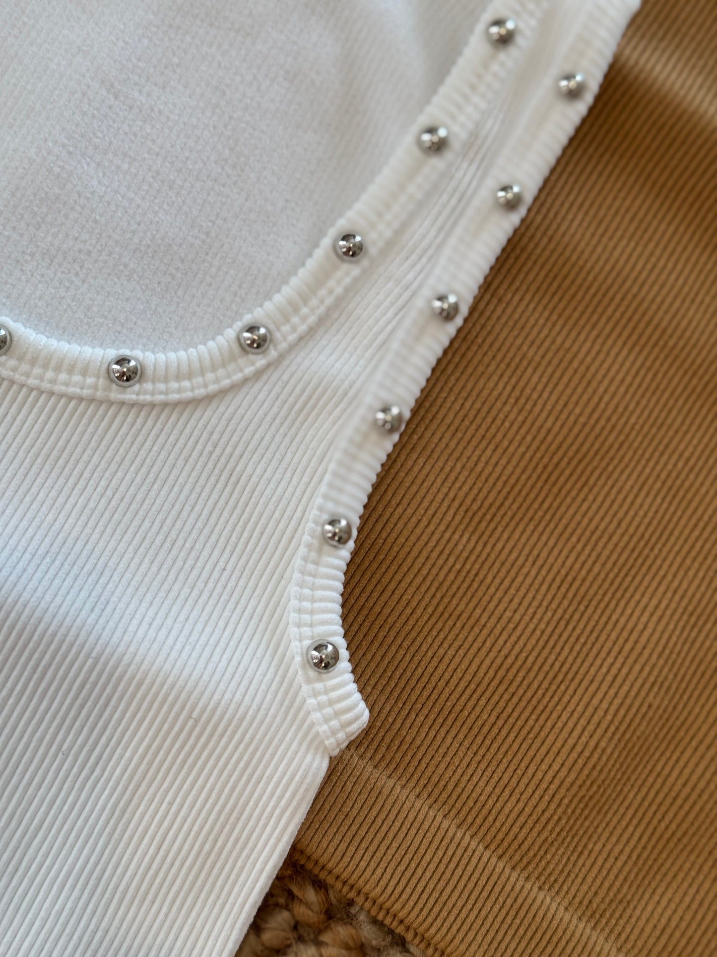 Studded Basic Top