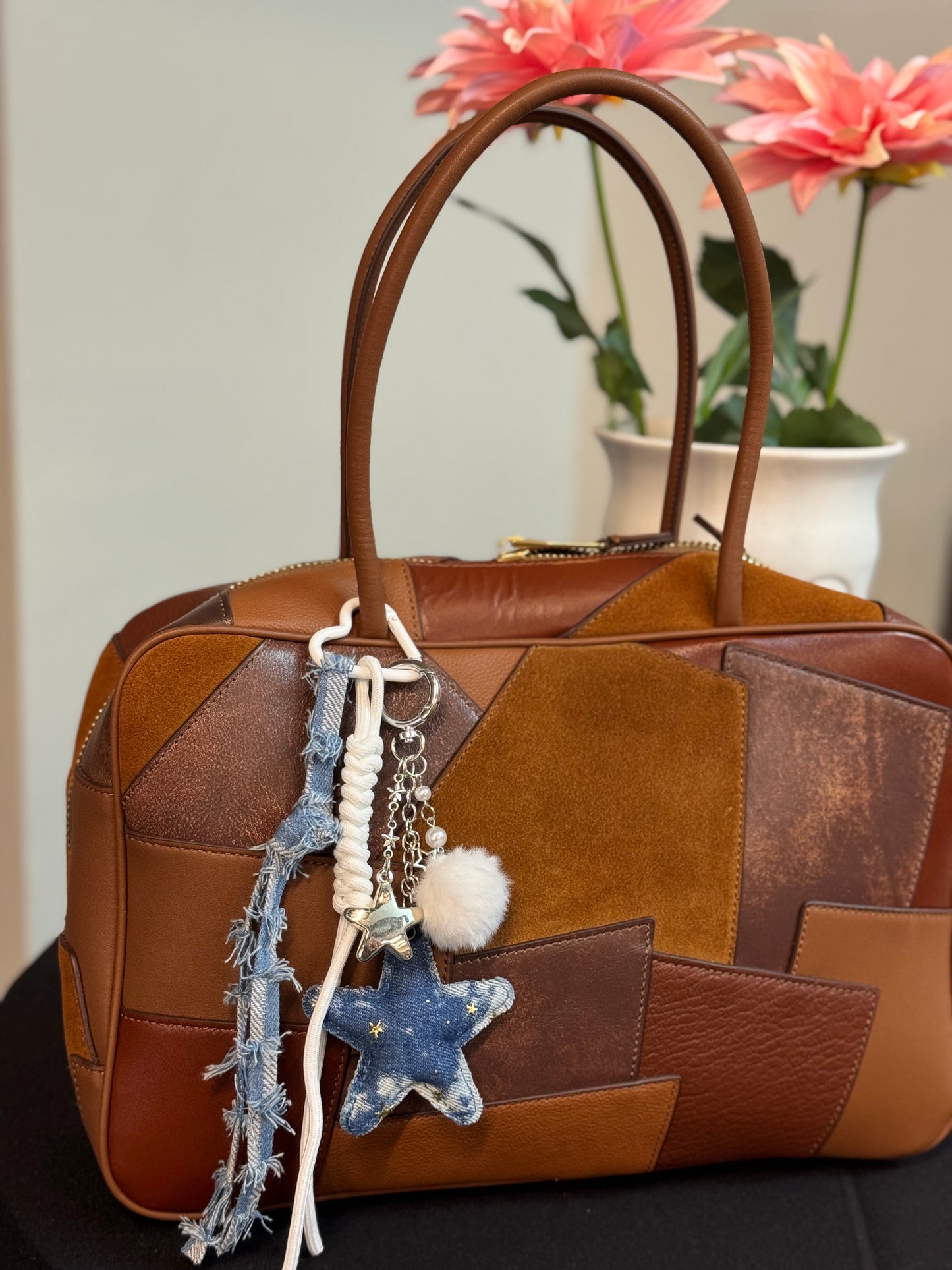 Handbag Key Holder /  Denim