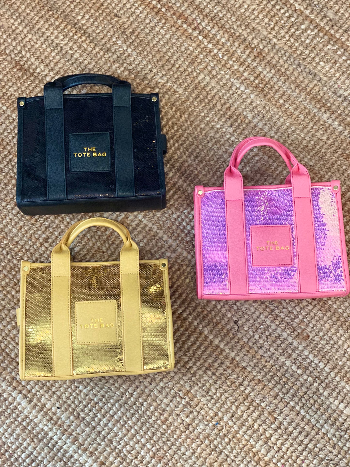Sequins Tote Handbag