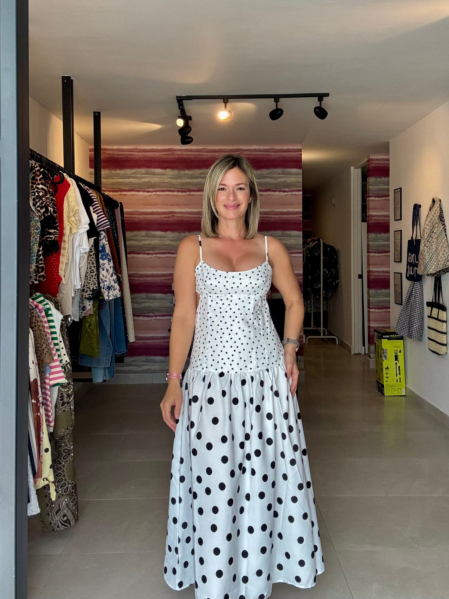 Midi Polka Dress