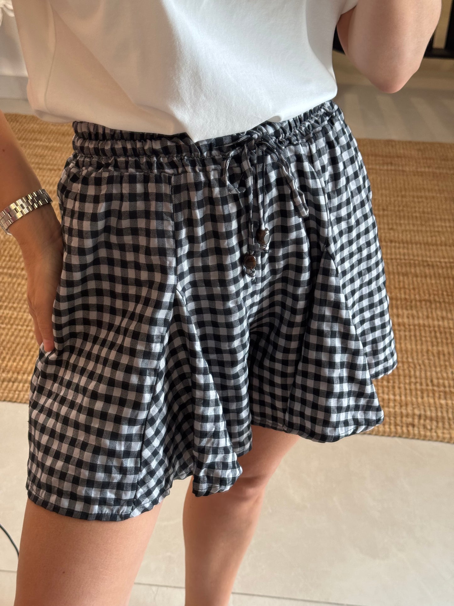 Black & White Skort