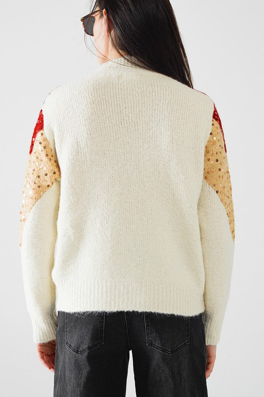 Sequins Knit Sweater