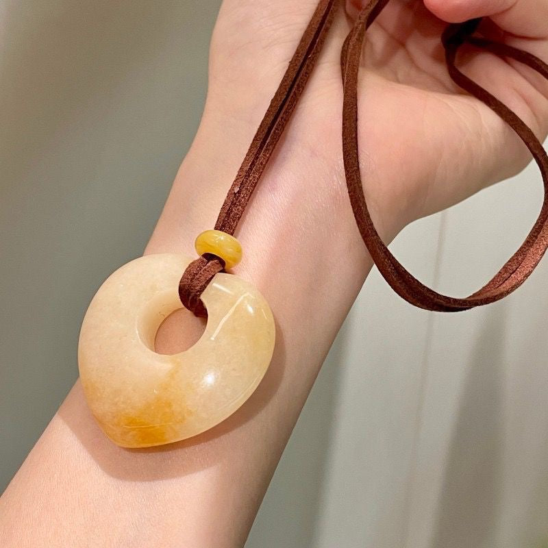 Suede Pendant Necklace
