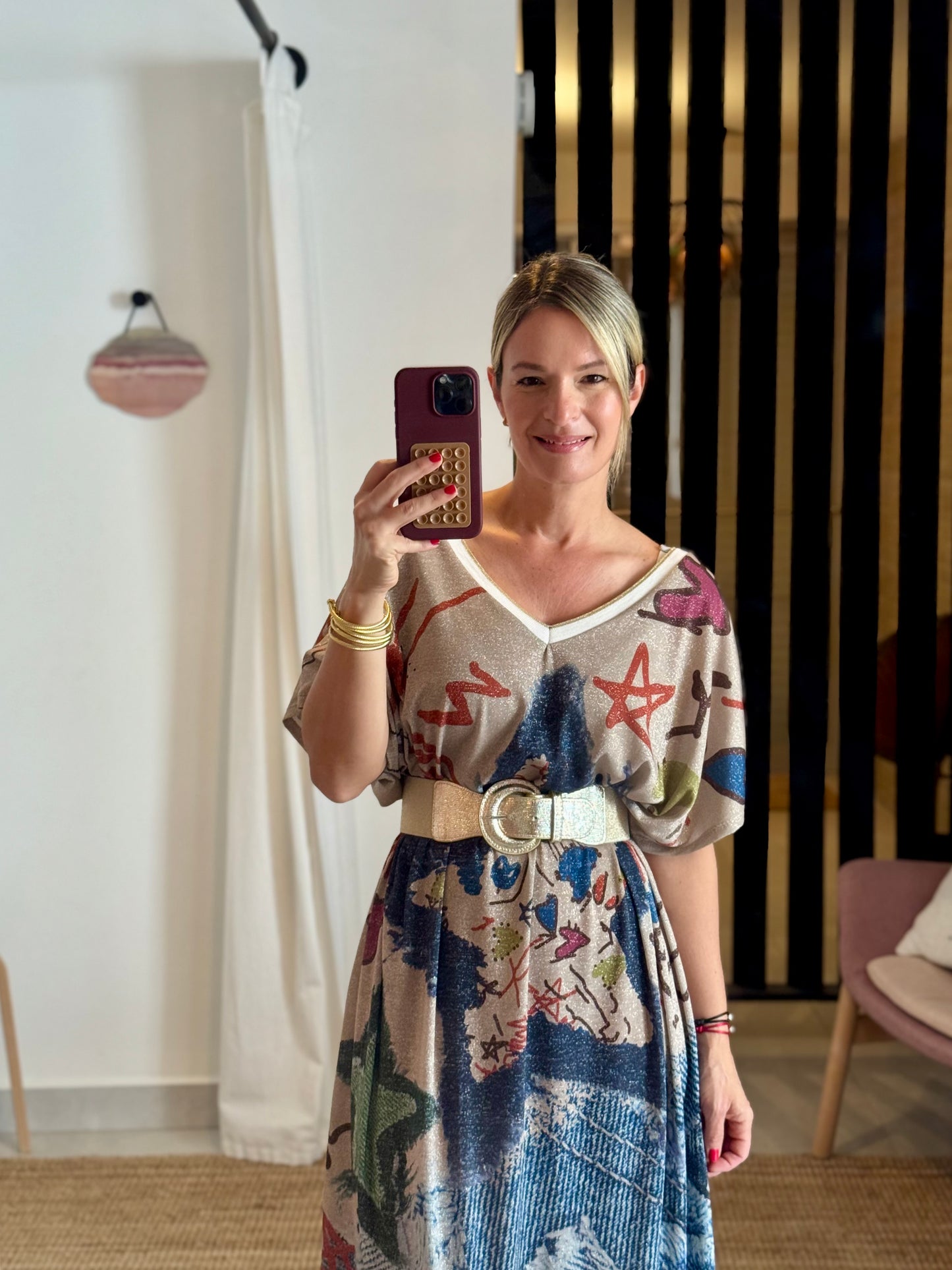 Loose Shimmery Dress