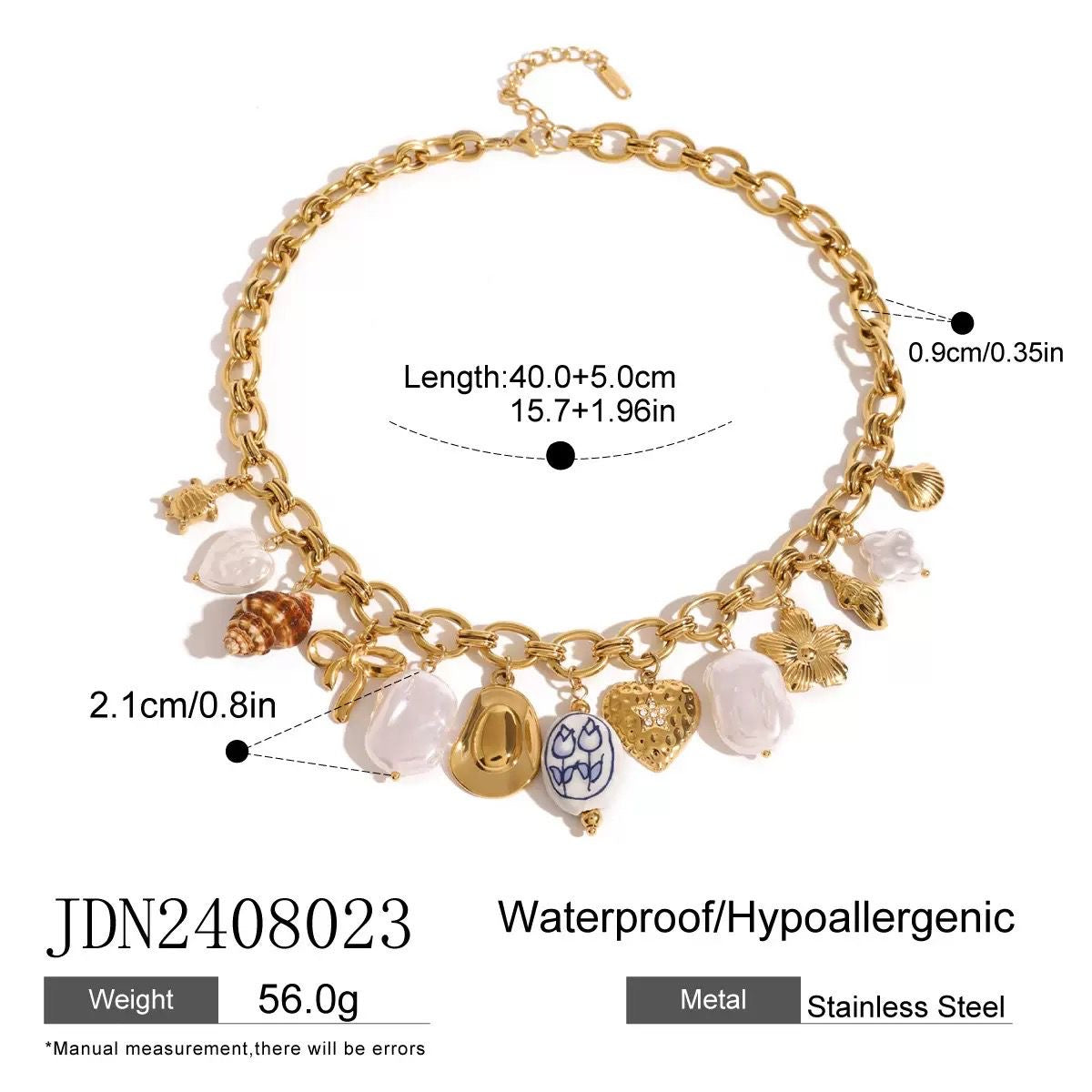 Statement Charm Necklace