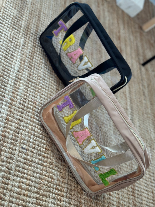 Clear Travel Make Up Bag