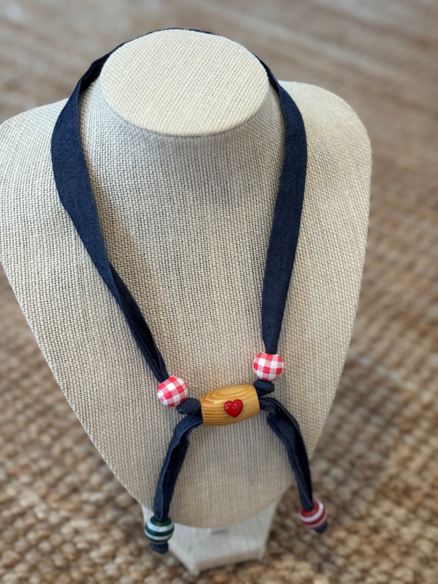 Denim Necklace