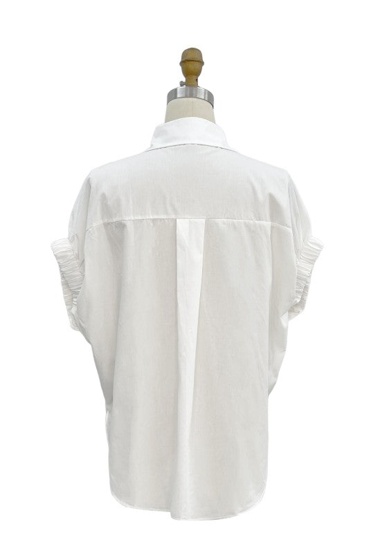 Rhinestones Button Down