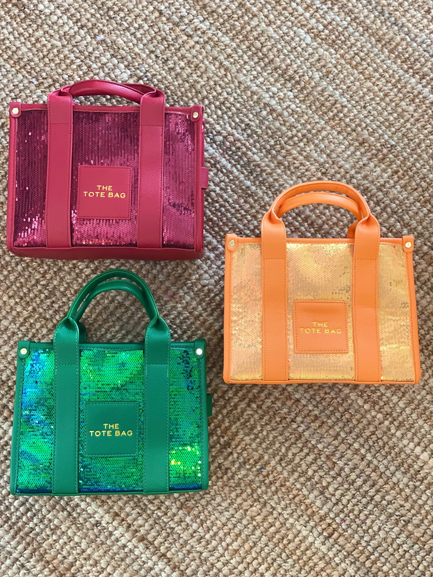 Sequins Tote Handbag