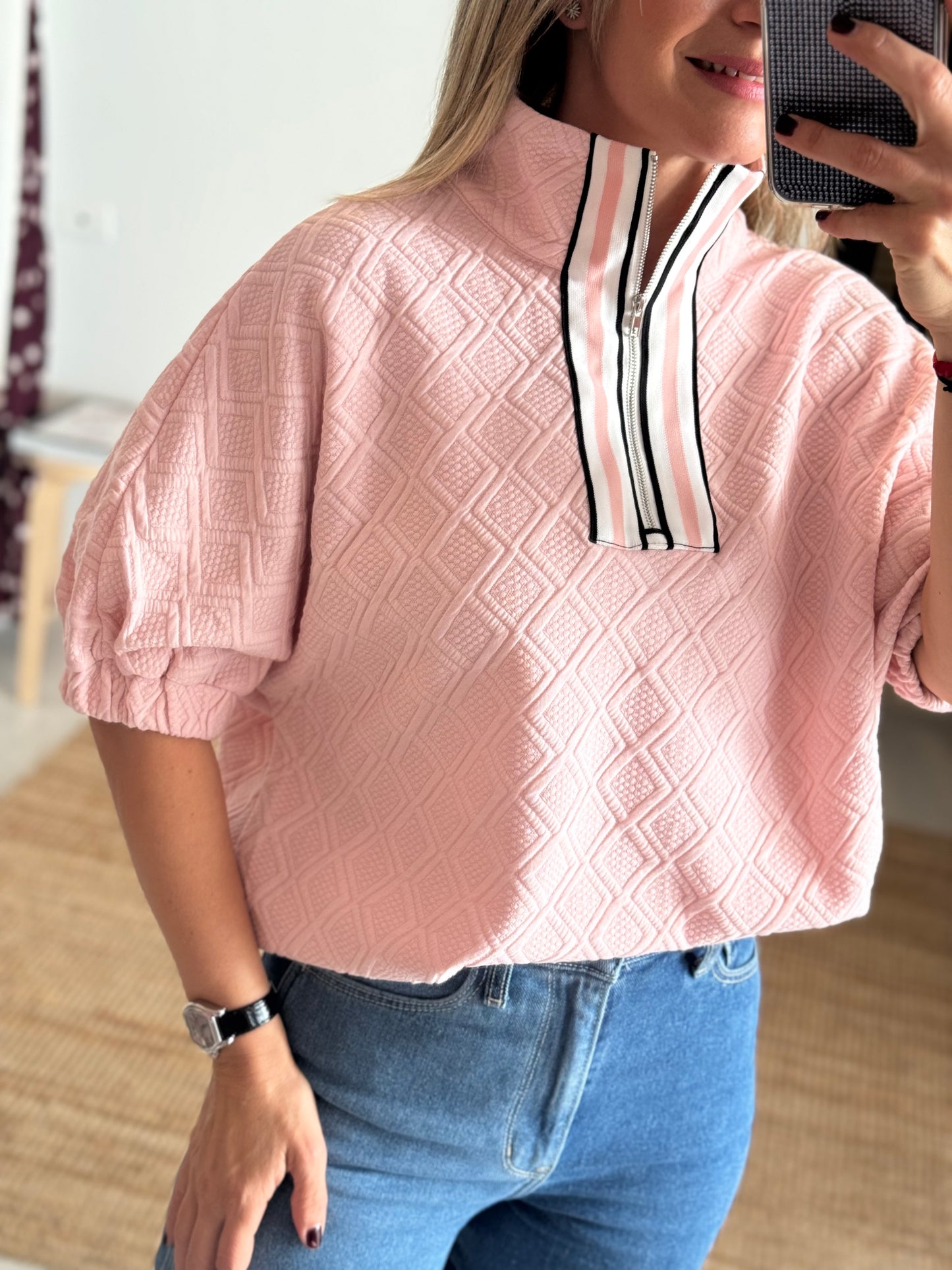 Short Sleeve Sweater Top