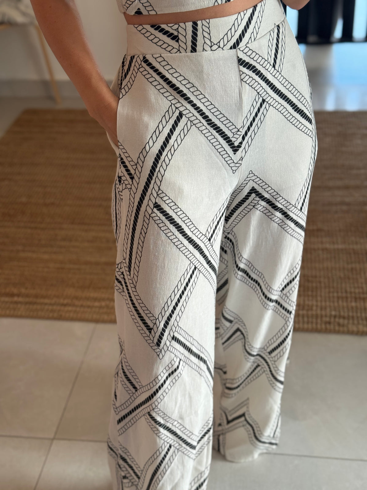 One Shoulder Pant Set