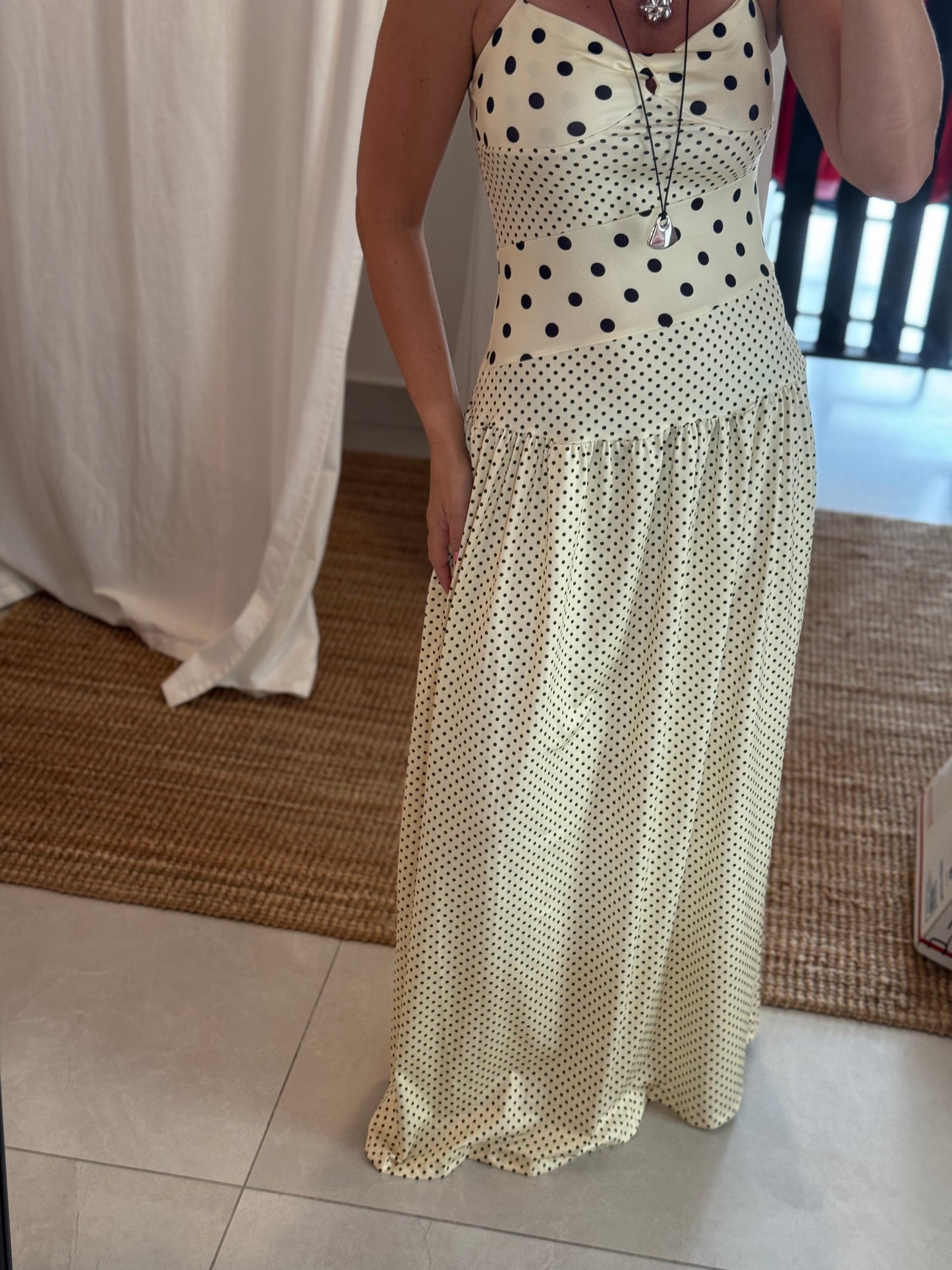 Halter Polka Dot Dress