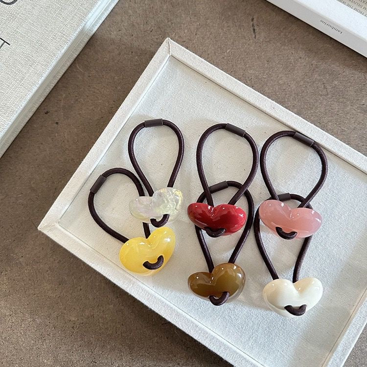 Chunky Heart Hair Tie