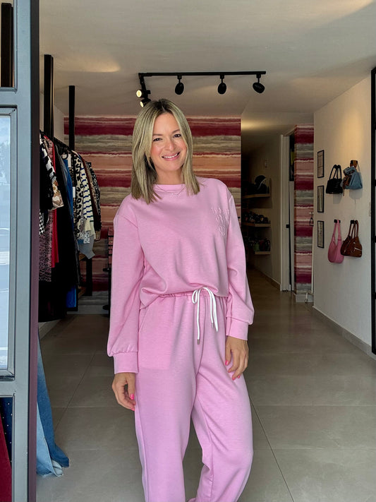 Travel Joger Pink Set