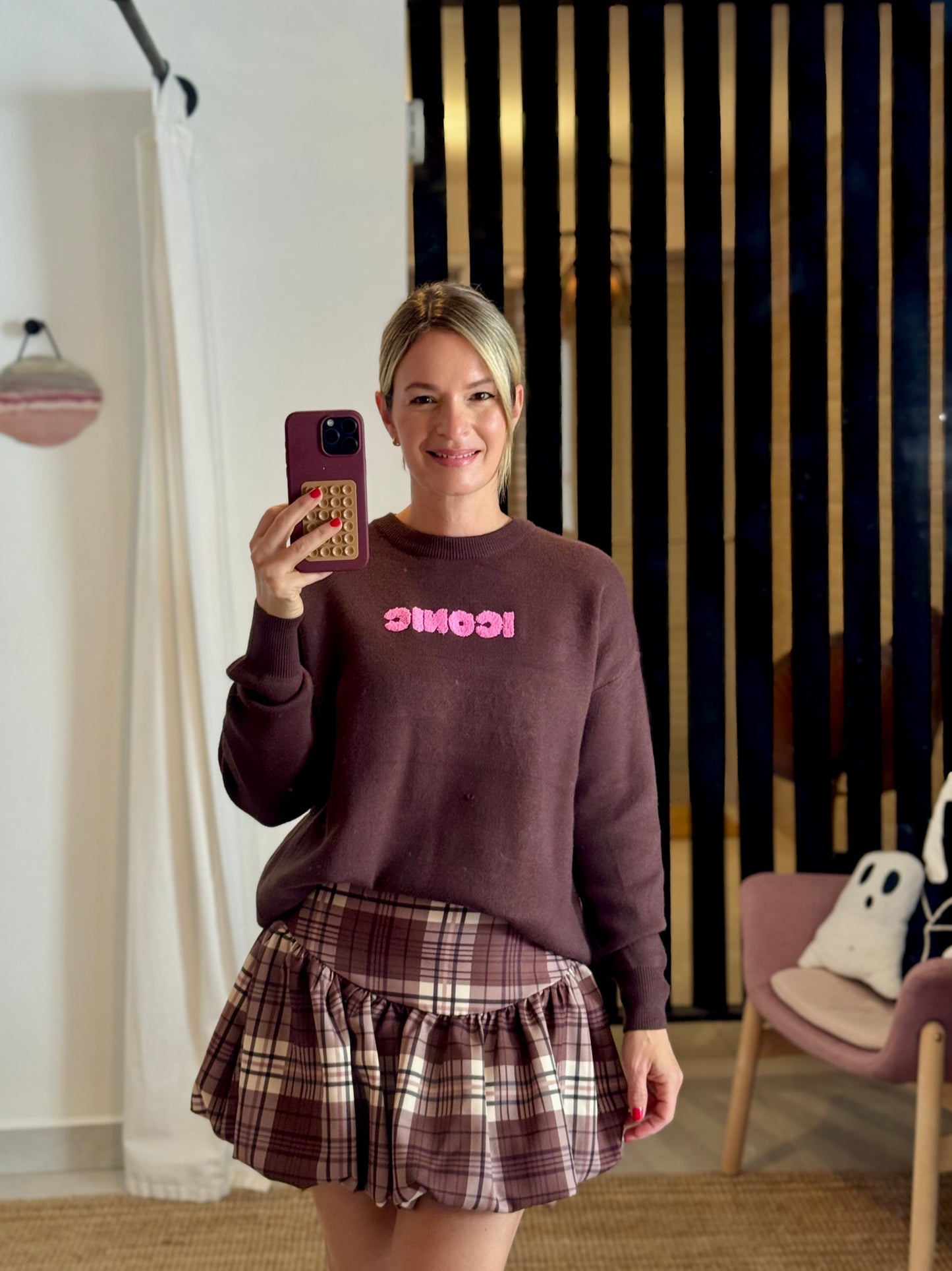 Iconic Chocolate Sweater