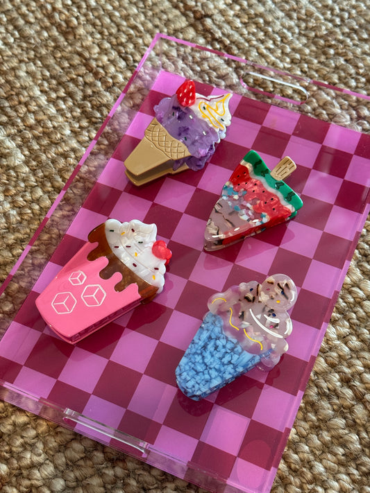 Ice Cream Claw Clips