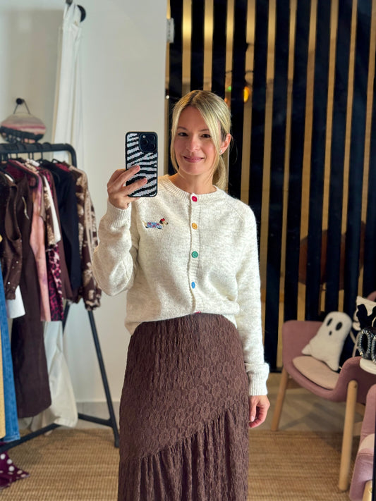 French Dog Sweater Cardigan