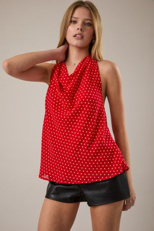Polka Dot Halter Top