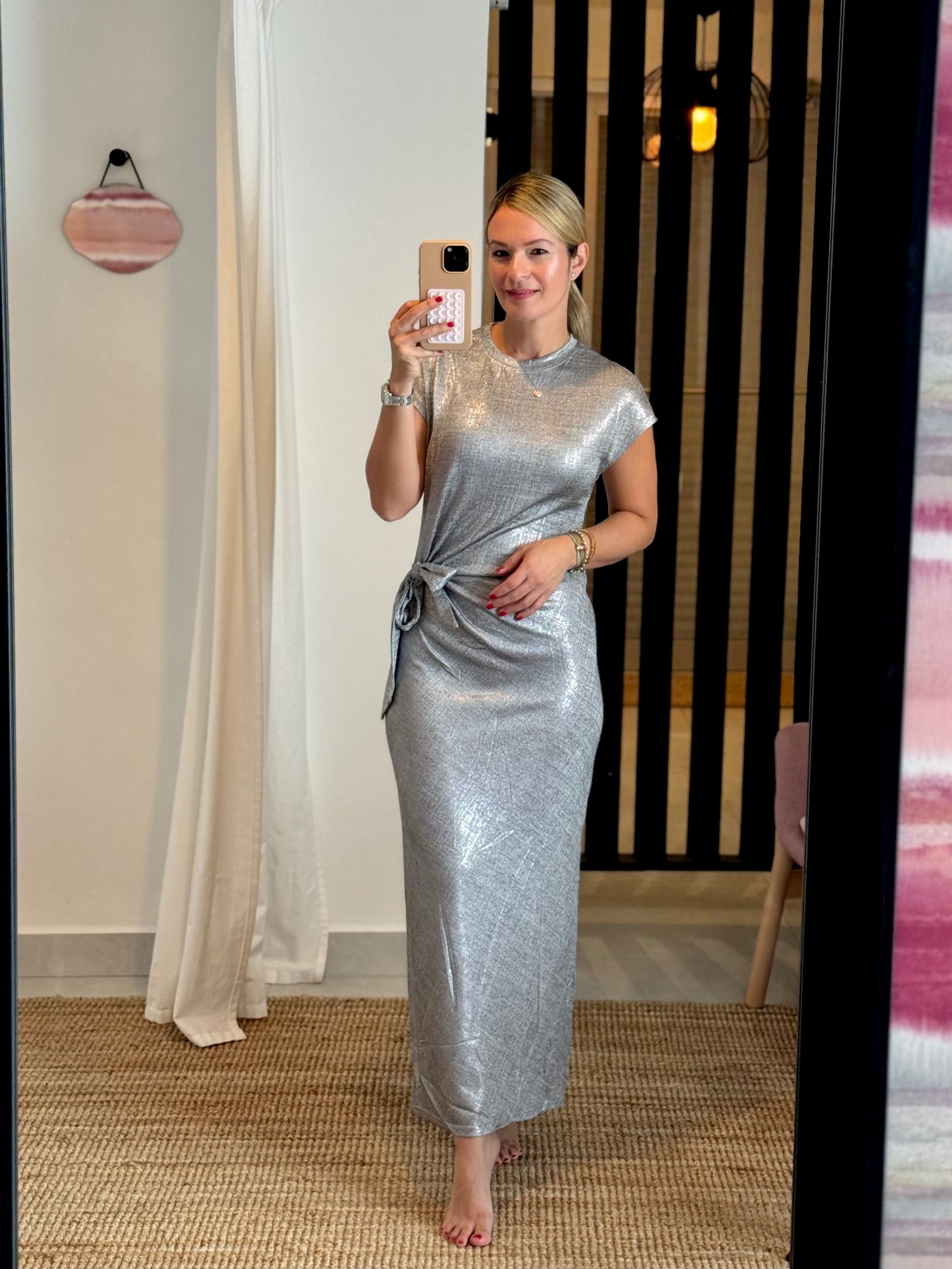 Elegant Metallic Dress